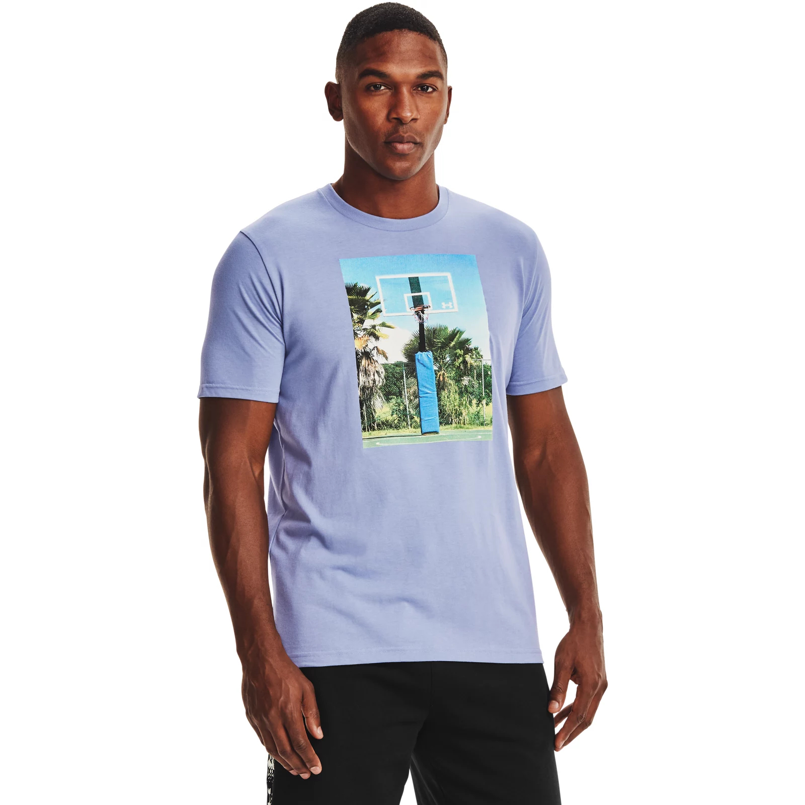 

Футболка мужская UA HOOPS SUMMER DAZE TEE Under Armour синяя 2XL, UA HOOPS SUMMER DAZE TEE