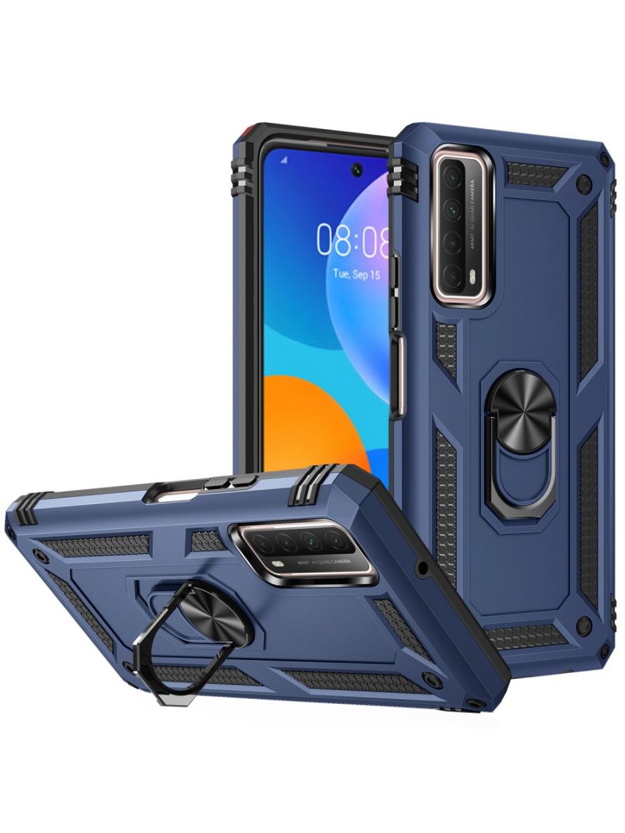 

ArmaRing чехол с кольцом подставкой и автодержателем для Huawei P smart 2021 Черный