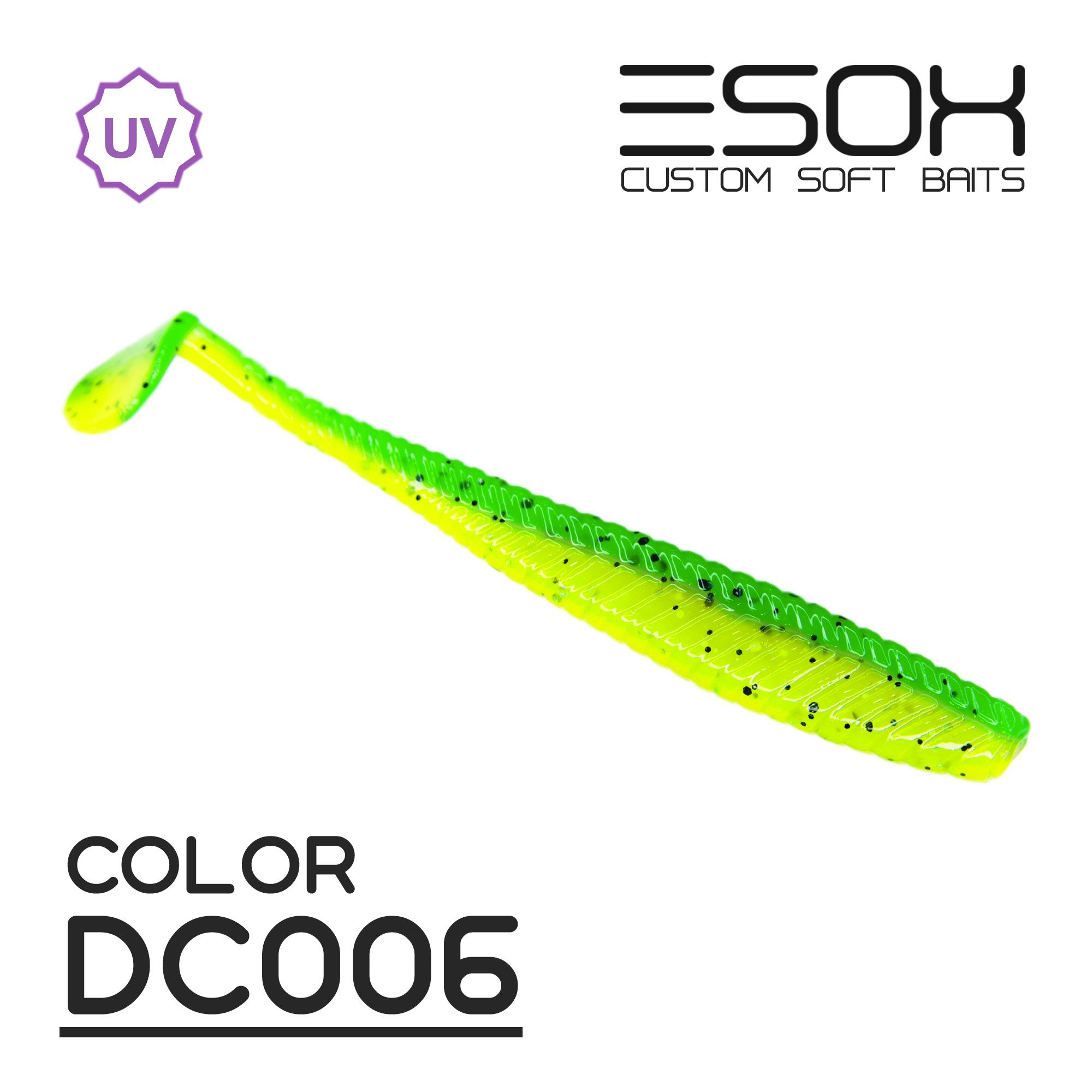 

Силиконовая приманка Esox Tratta 106 мм цвет dc006 5 шт, Разноцветный, Tratta