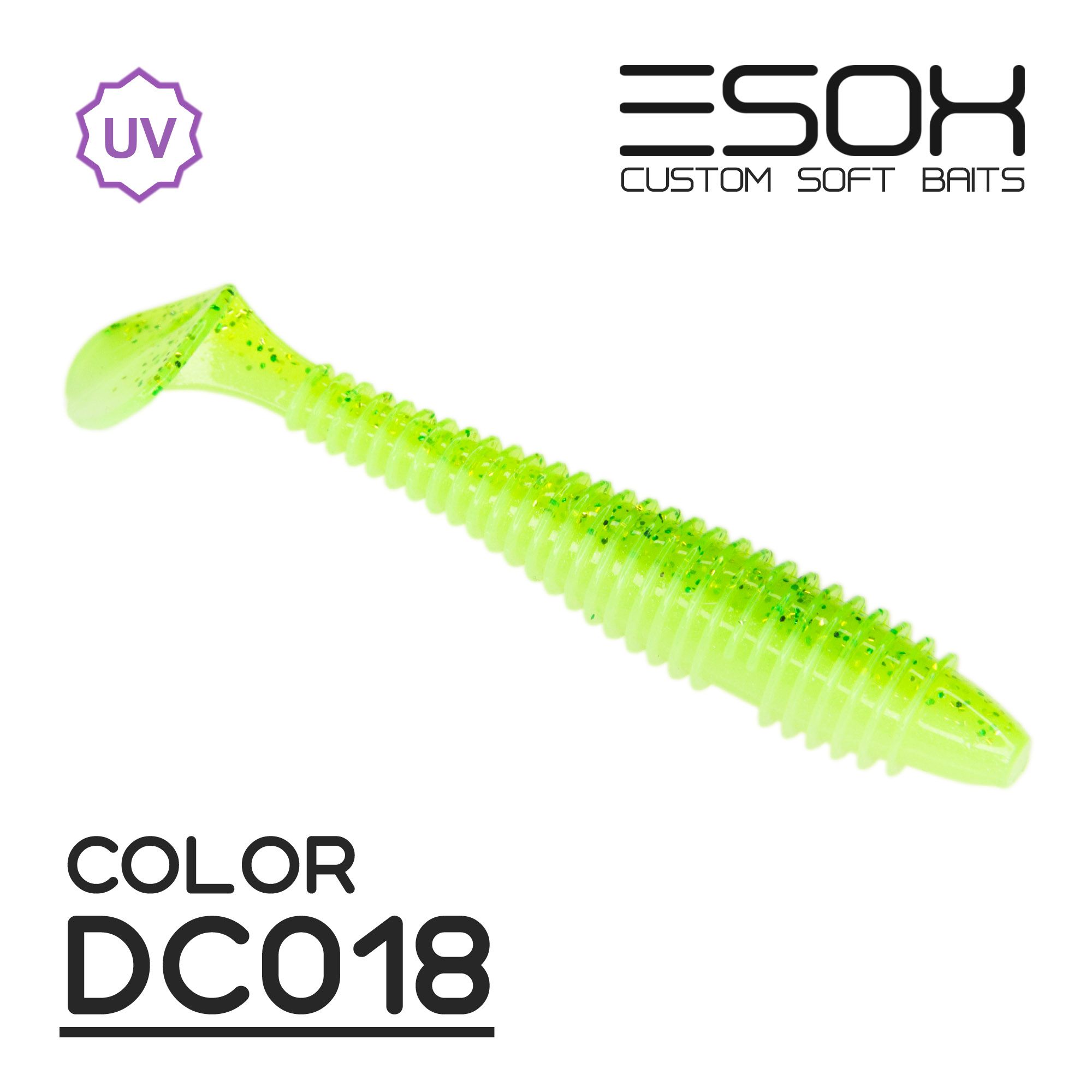 

Силиконовая приманка Esox Swinky Fat 92 мм цвет dc018 4 шт, Разноцветный, Swinky Fat