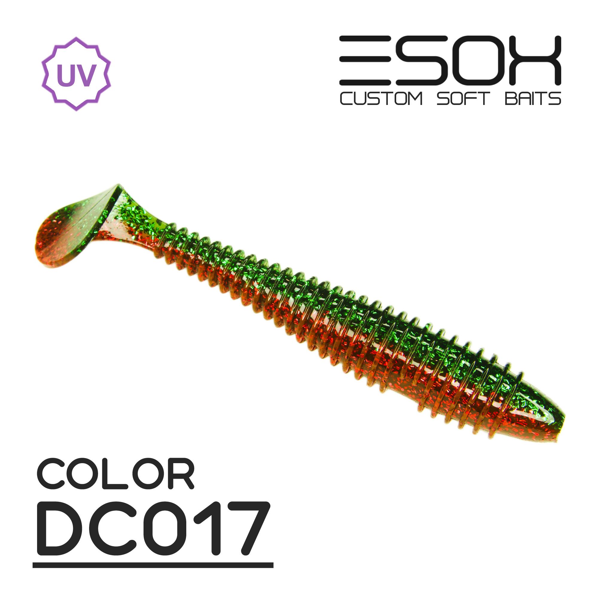 

Силиконовая приманка Esox Swinky Fat 173 мм цвет dc017 3 шт, Разноцветный, Swinky Fat