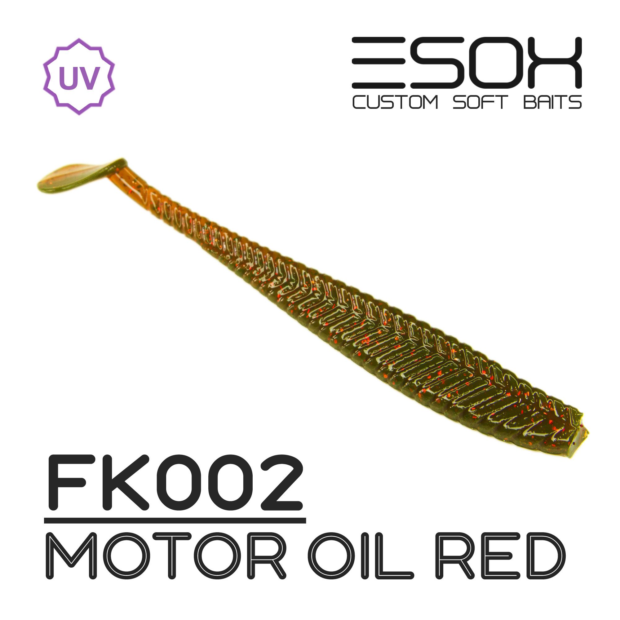 

Силиконовая приманка Esox Tratta 106 мм цвет fk002 Motor Oil Red 4 шт, Разноцветный, Tratta