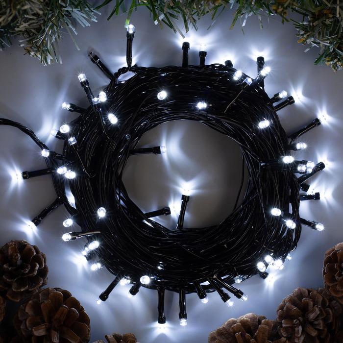 

Световая гирлянда новогодняя Luazon lighting 3556788 10м белый холодный