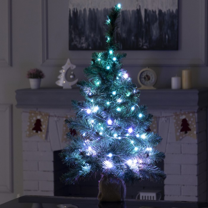 

Световая гирлянда новогодняя Luazon lighting 9143279 10м разноцветный/RGB