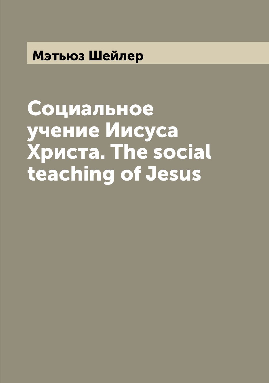 

Книга Социальное учение Иисуса Христа. The social teaching of Jesus