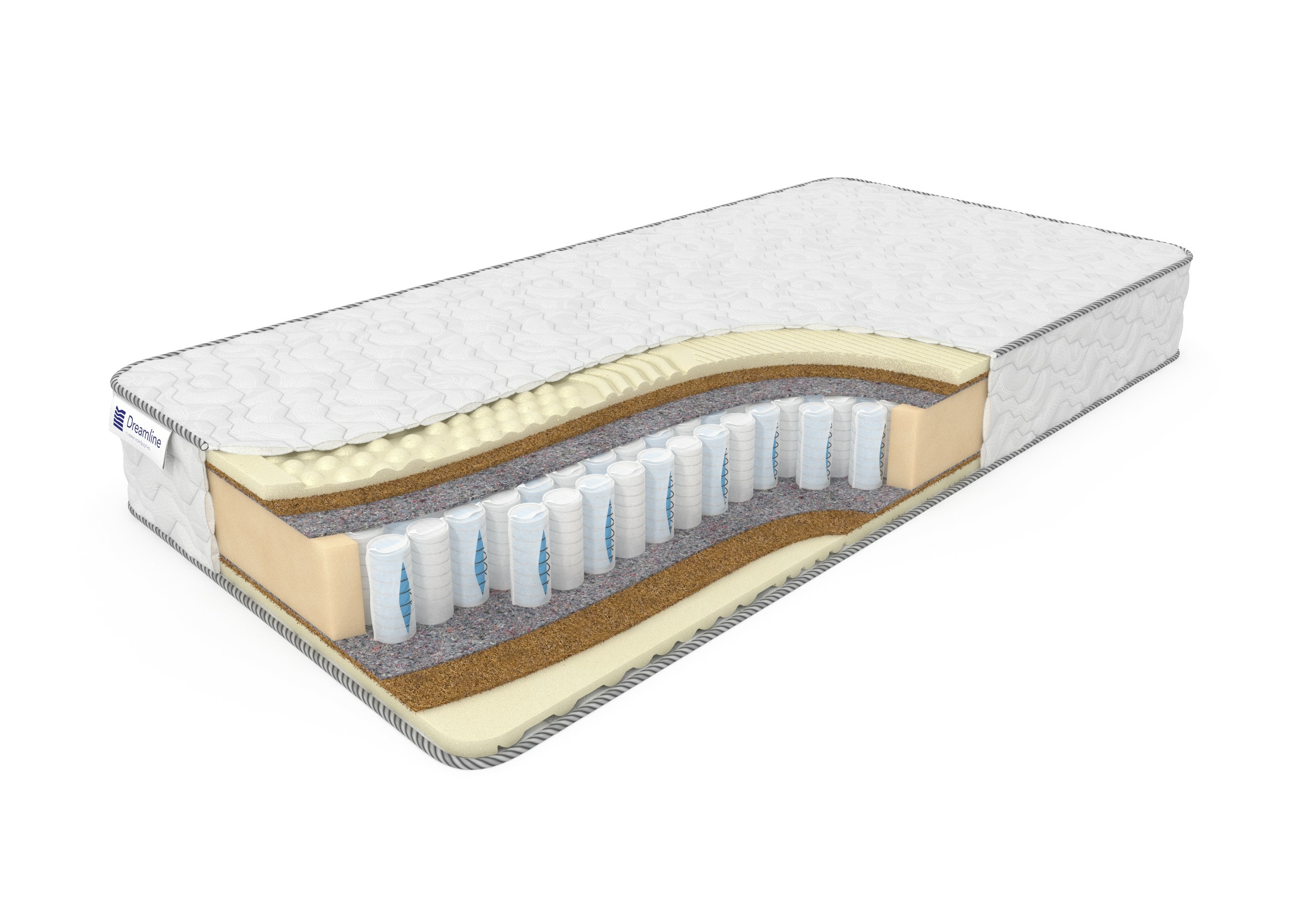 

Матрас Dreamline Natural Space Massage DS 110х195, Бежевый;белый;серый;серебристый, Natural Space Massage DS