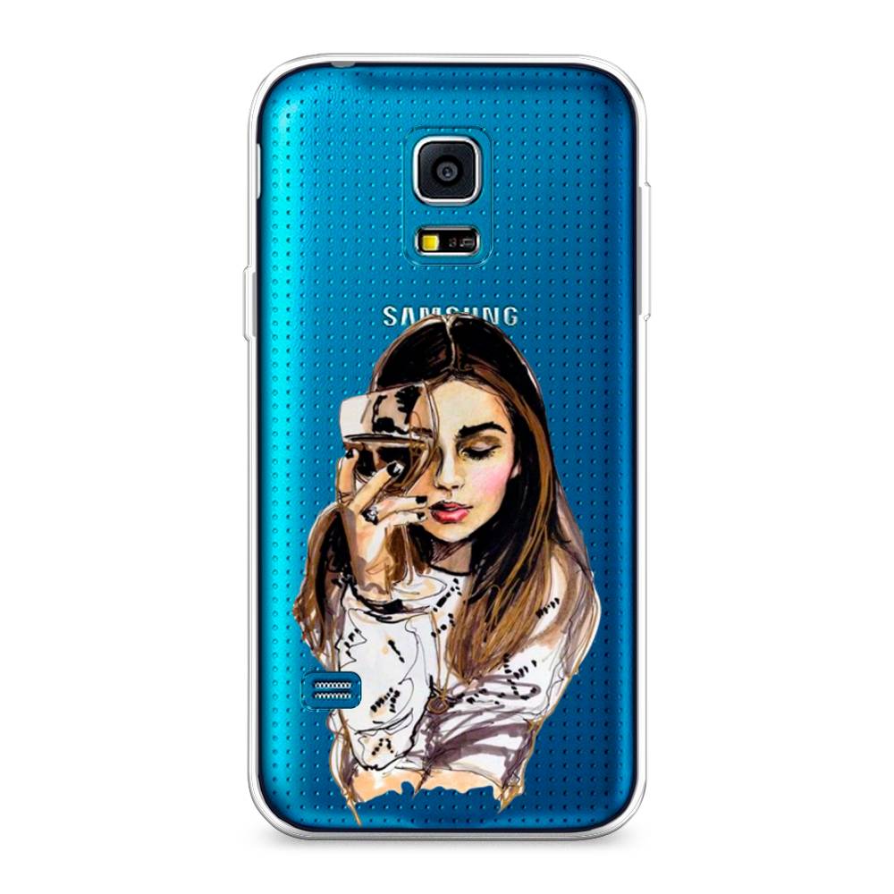 

Чехол Awog "Девушка с бокалом" для Samsung Galaxy S5 mini, 24250-7