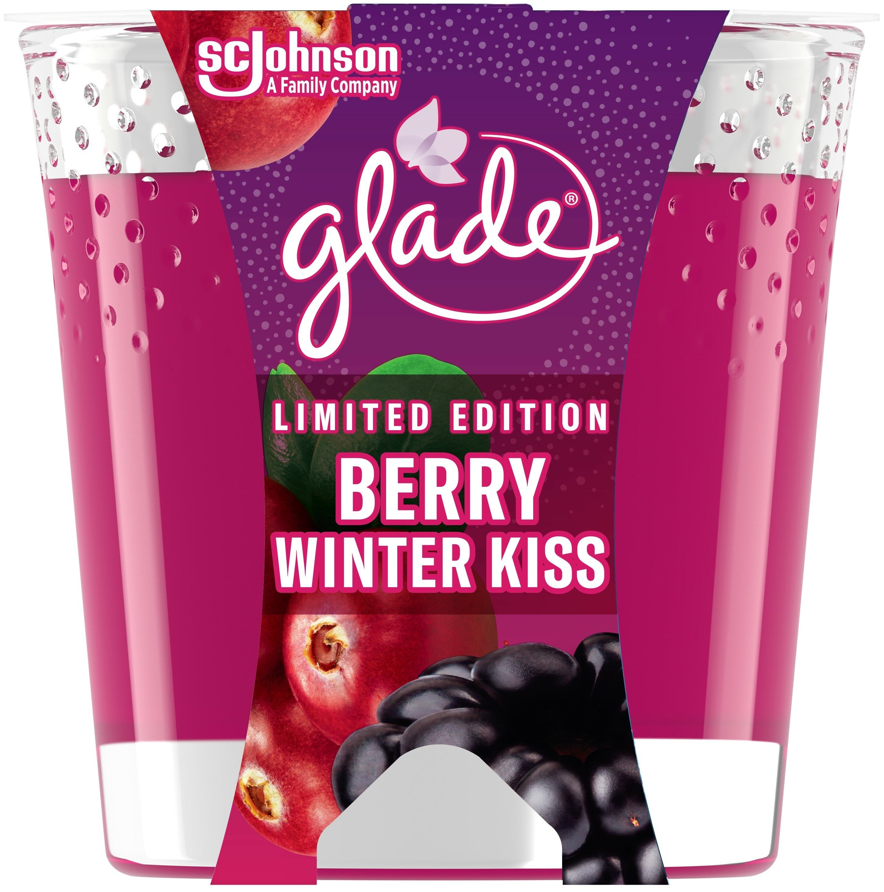 фото Свеча ароматизированная glade berry winter kiss 129 г