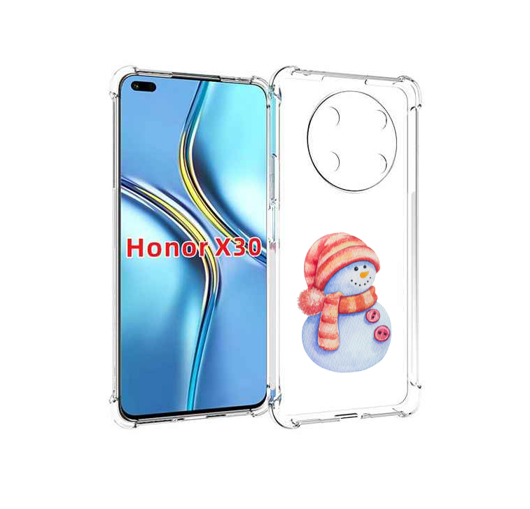 

Чехол MyPads Веселый снеговик для Honor X30 / Magic4 Lite 5G, Прозрачный, Tocco