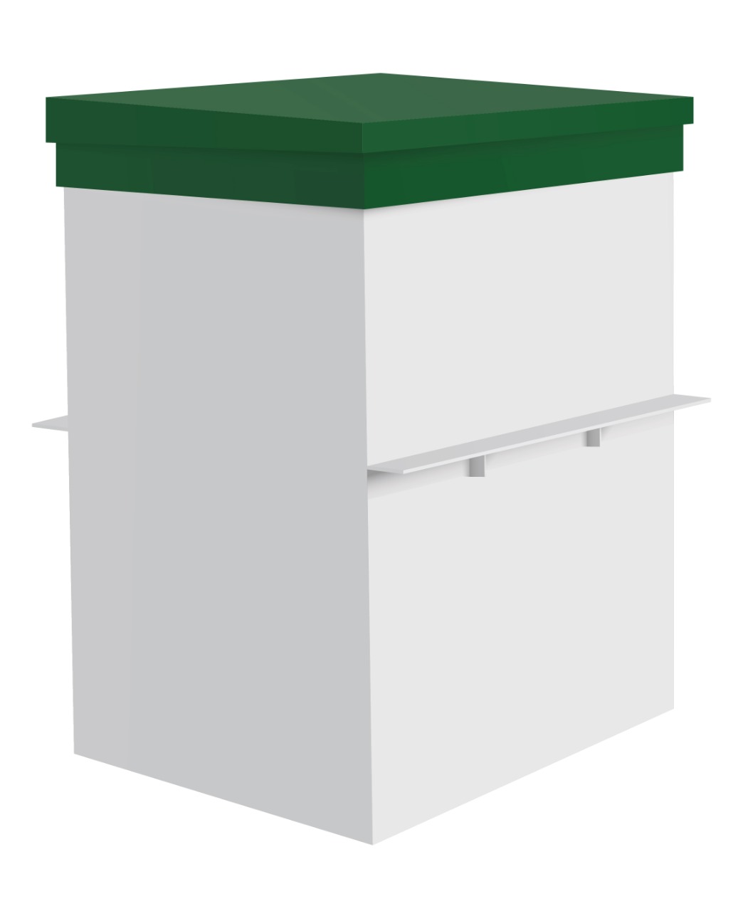 

Станция Эколока 4 мини с самотечным водоотведением очищенной воды (мини септик), 4 мини самотечная