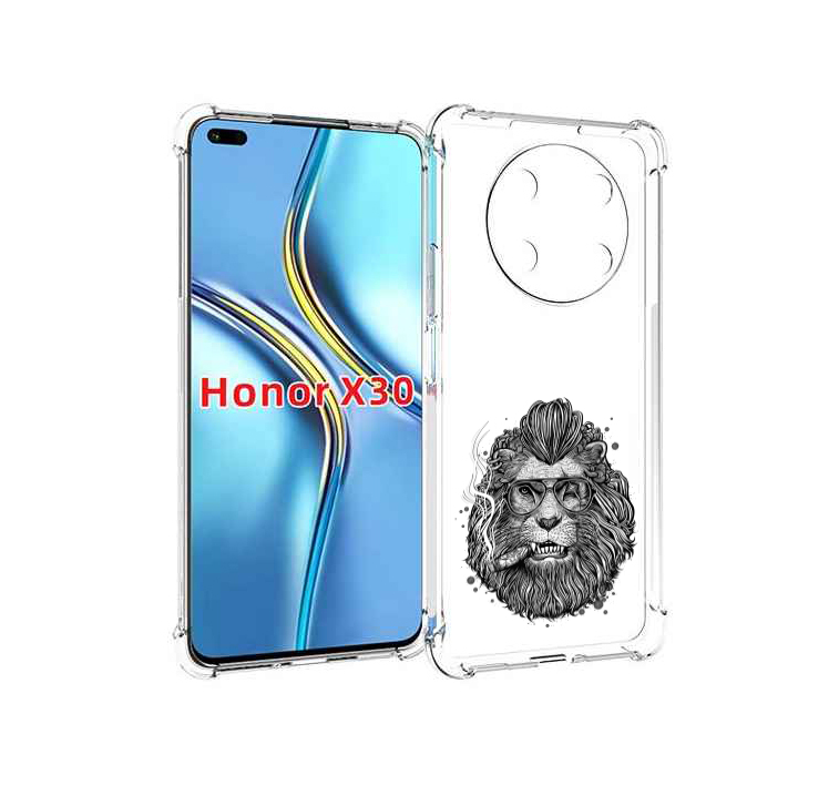 

Чехол MyPads курящий лев для Honor X30 / Magic4 Lite 5G, Прозрачный, Tocco