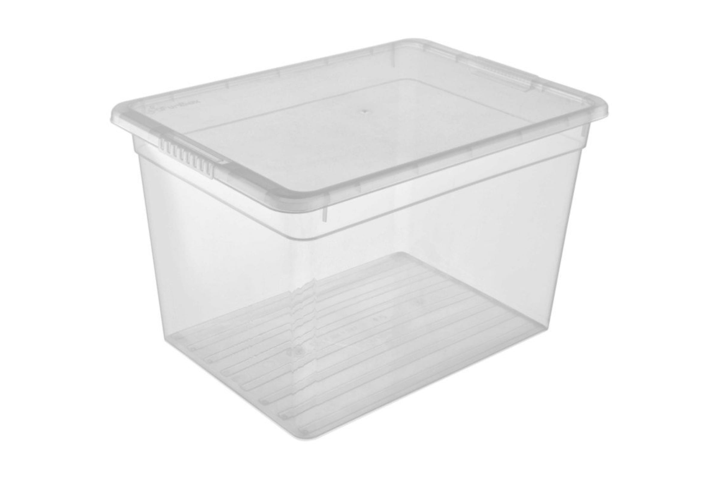 Ящик для хранения FunBox Basic с крышкой 20 л прозрачный