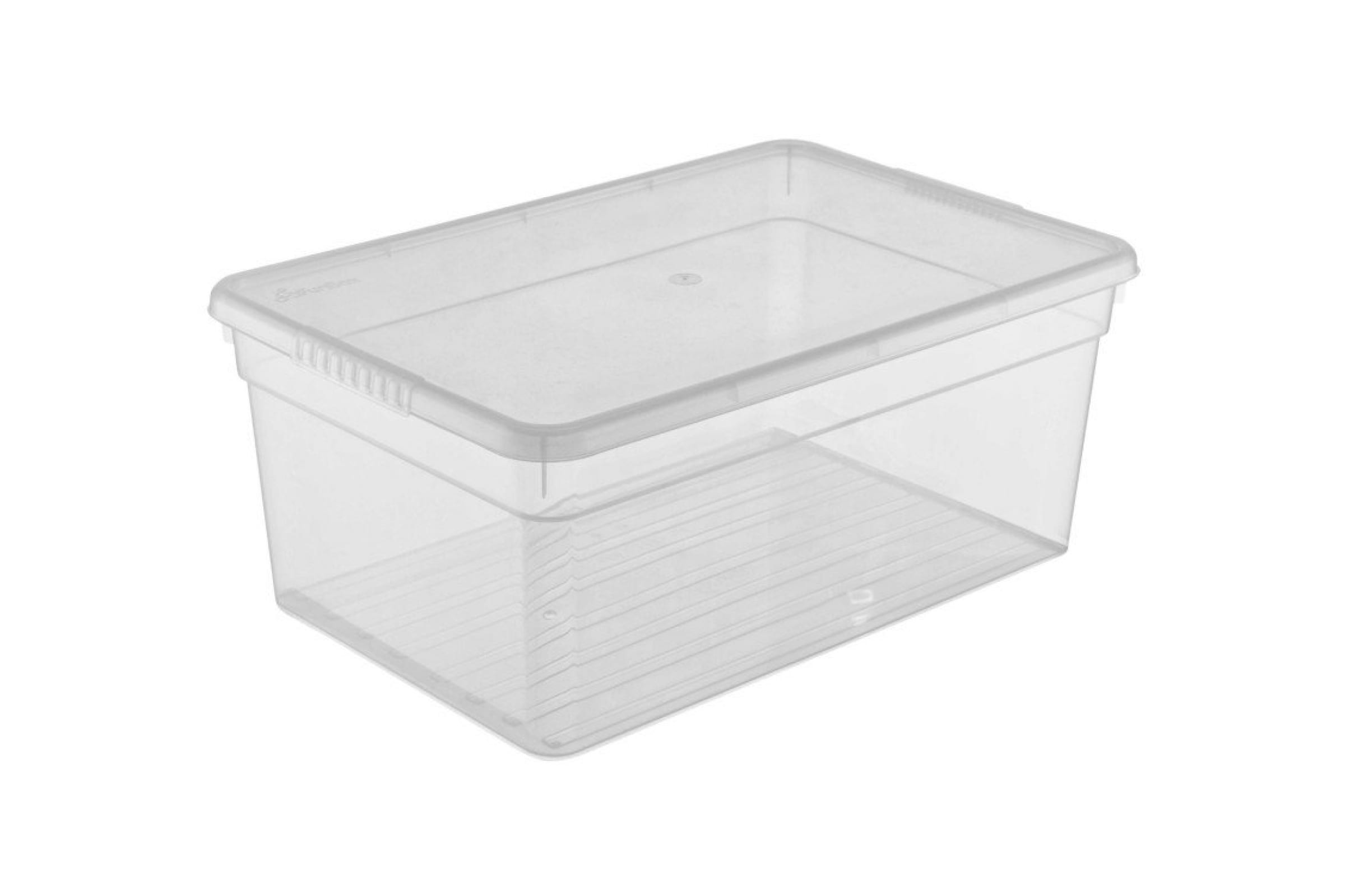 фото Ящик для хранения funbox basic с крышкой 10 л прозрачный