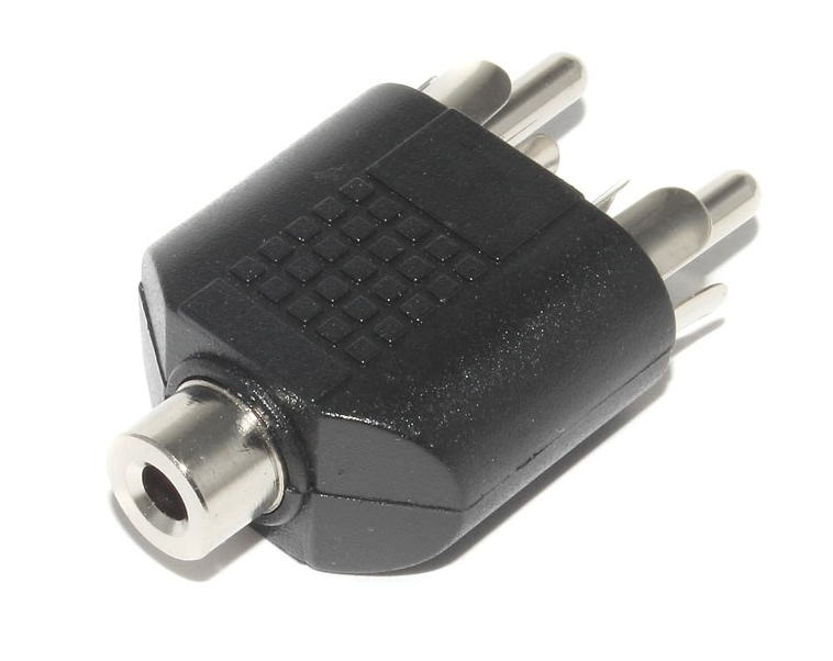 

Переходник Vbparts Mini Jack 3.5 mm 3 pin - 2RCA 100191859V Black, Черный, 100191859V