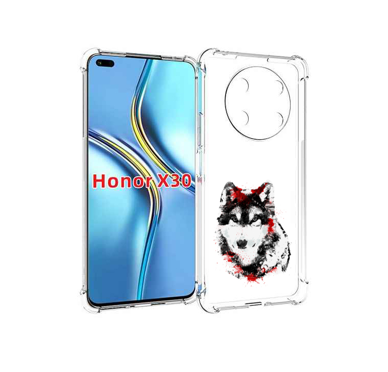 

Чехол MyPads кровавый волк для Honor X30 / Magic4 Lite 5G, Прозрачный, Tocco