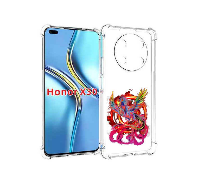 

Чехол MyPads красочный феникс для Honor X30 / Magic4 Lite 5G, Прозрачный, Tocco