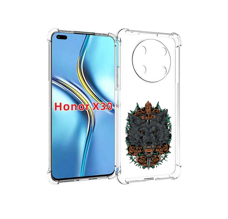 

Чехол MyPads красивый злой волк для Honor X30 / Magic4 Lite 5G, Прозрачный, Tocco
