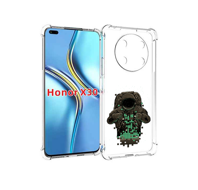 

Чехол MyPads космонавт с пикселями для Honor X30 / Magic4 Lite 5G, Прозрачный, Tocco