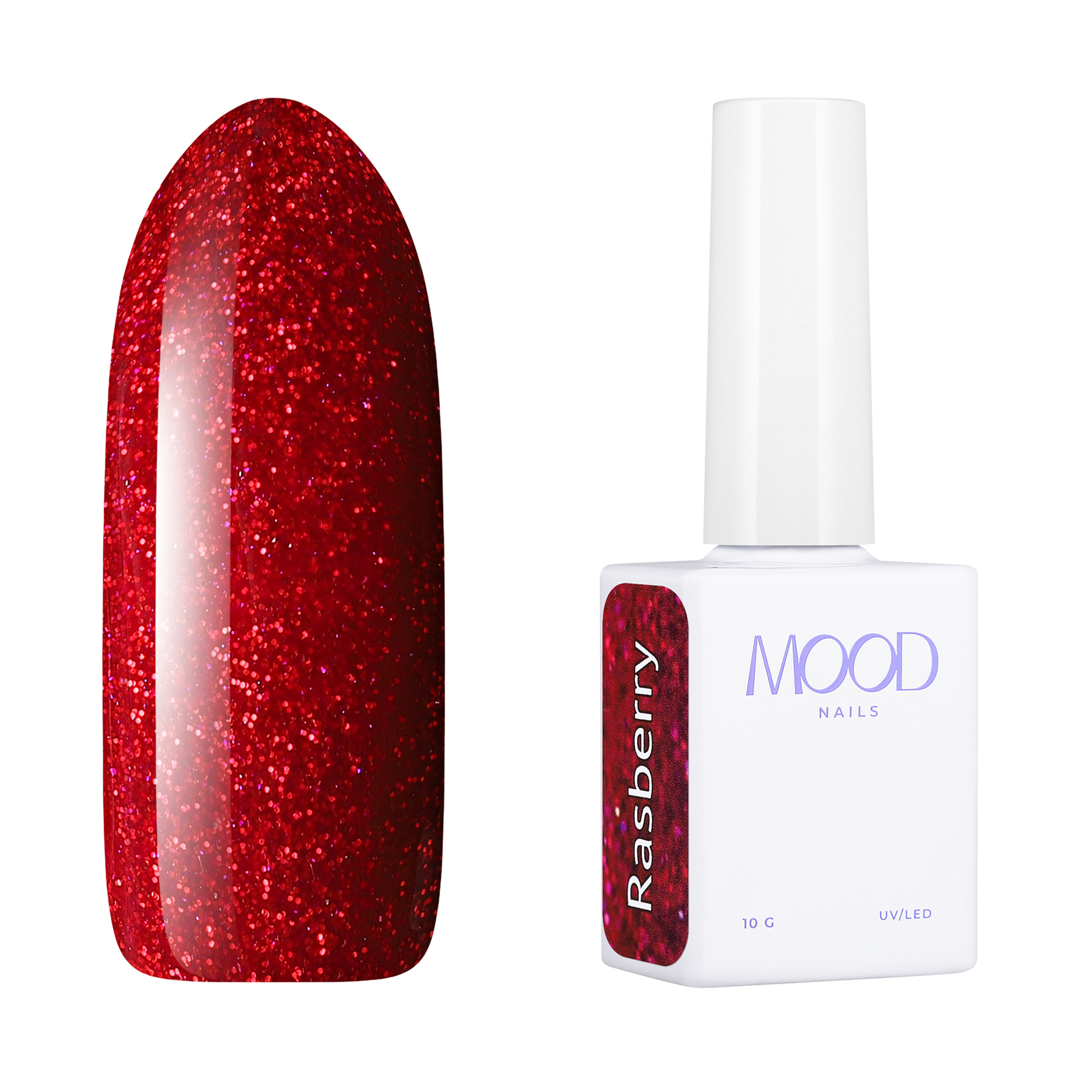 Гель-лак MOODNAIL Gel-polish Rasberry, 10 г