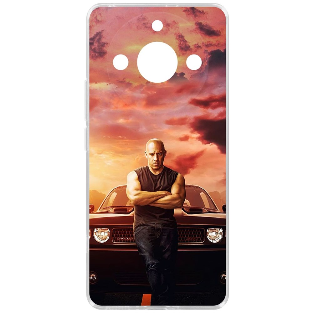 

Чехол-накладка Krutoff Clear Case Форсаж. Доминик Торетто для Realme 11 Pro+, Прозрачный