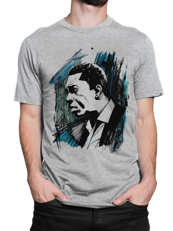 

Футболка мужская Dream Shirts Джон Колтрейн 10009102 серая M, Джон Колтрейн 10009102