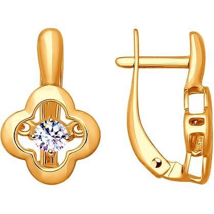 

Серьги женские из серебра Эстет Р3С1502878П, фианит, Р3С1502878П