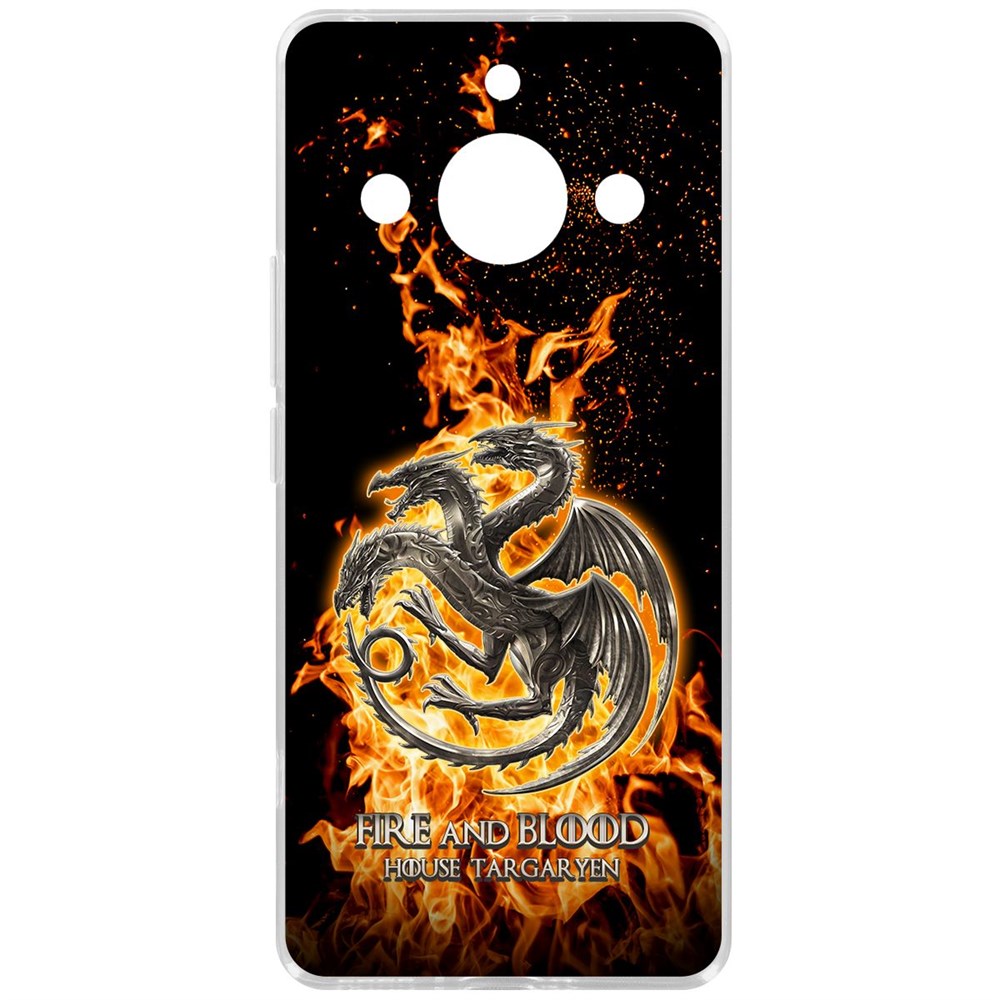 

Чехол-накладка Krutoff Clear Case Игра Престолов Дом Таргариен для Realme 11 Pro, Прозрачный