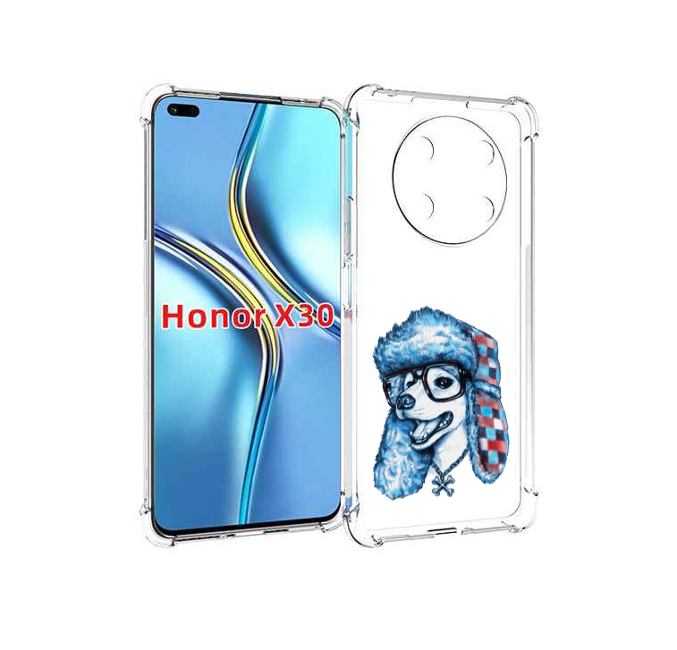 

Чехол MyPads зимний пес для Honor X30 / Magic4 Lite 5G, Прозрачный, Tocco