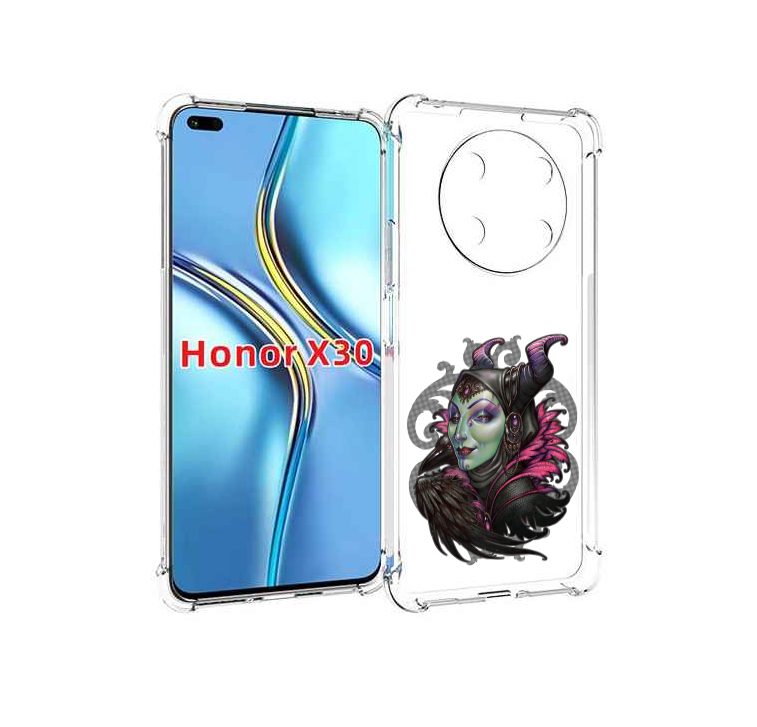 

Чехол MyPads зеленая девушка с вороном для Honor X30 / Magic4 Lite 5G, Прозрачный, Tocco