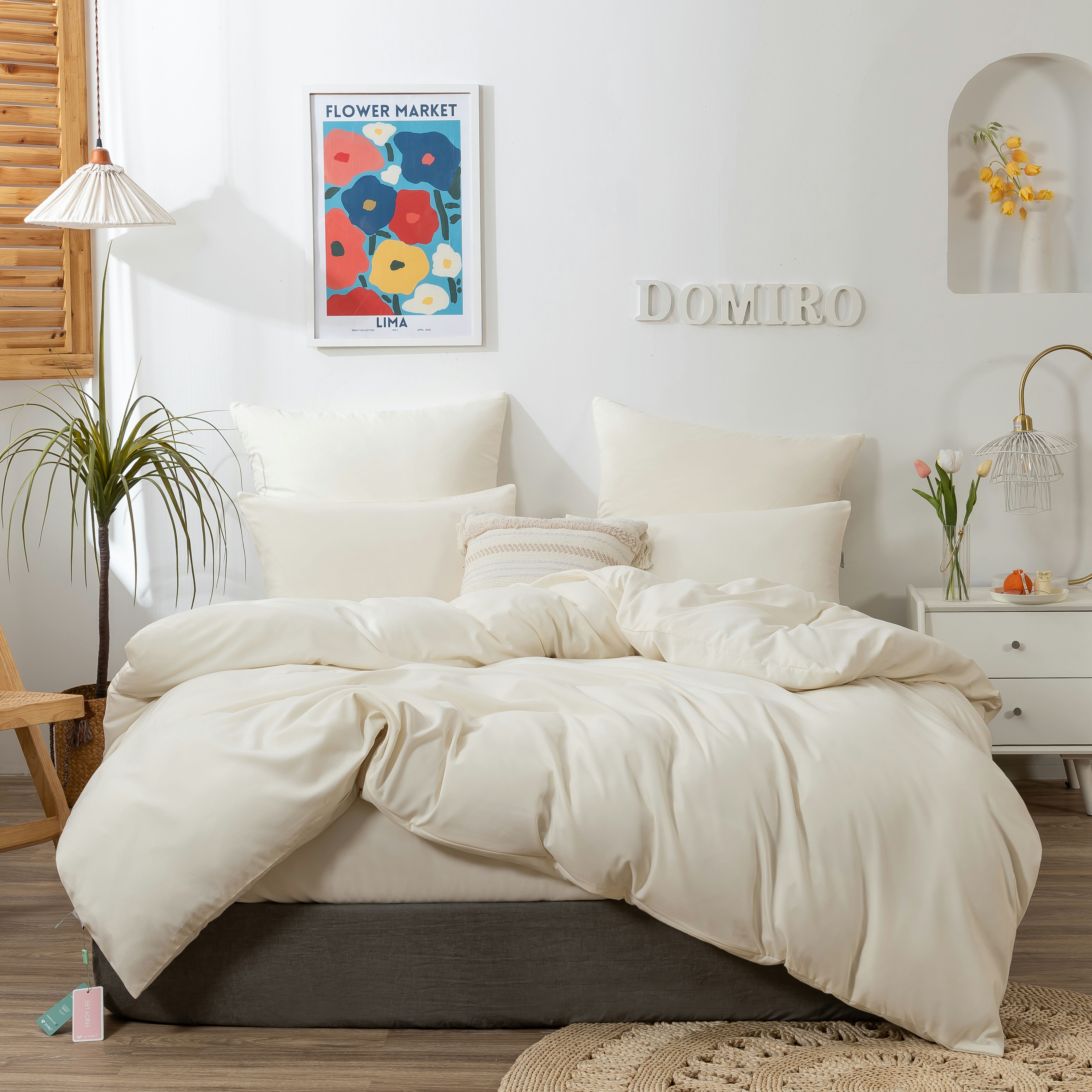 

Постельное белье DOMIRO Colors комплект Евро на молнии подарочный набор, COL00134