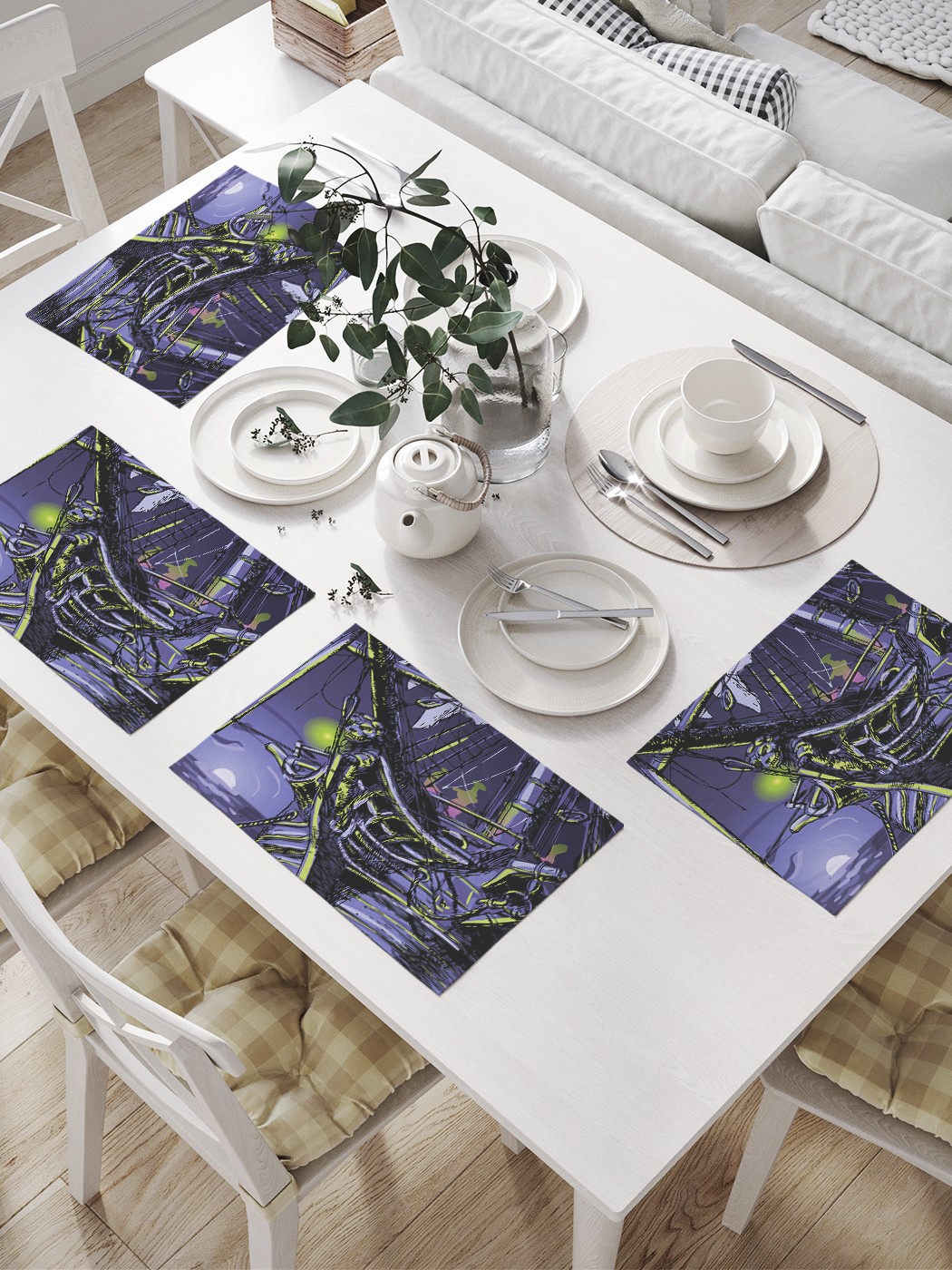 

Комплект салфеток JoyArty "Летучий Голландец" для сервировки стола (32х46 см, 4 шт.), Летучий Голландец