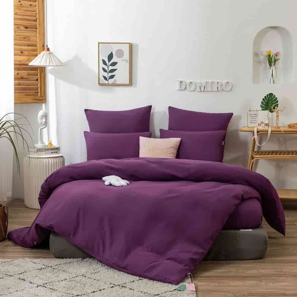 фото Постельное белье domiro colors комплект 2 спальный на молнии подарочный набор