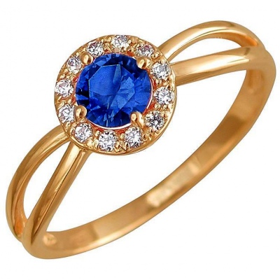

Кольцо из серебра с фианитом/шпинелью р. 15,5 Эстет 01К258522А-1, 01К258522А-1