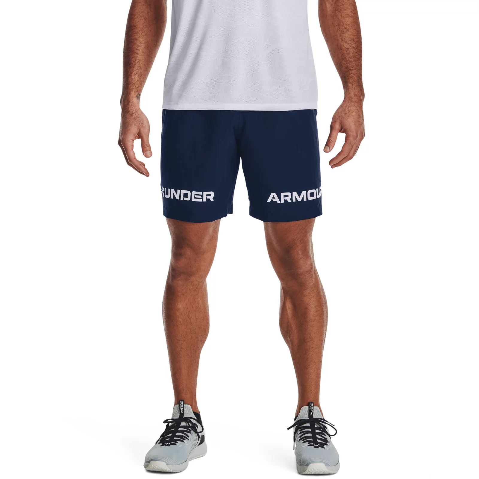 фото Шорты мужские under armour ua woven graphic wm short синие xl