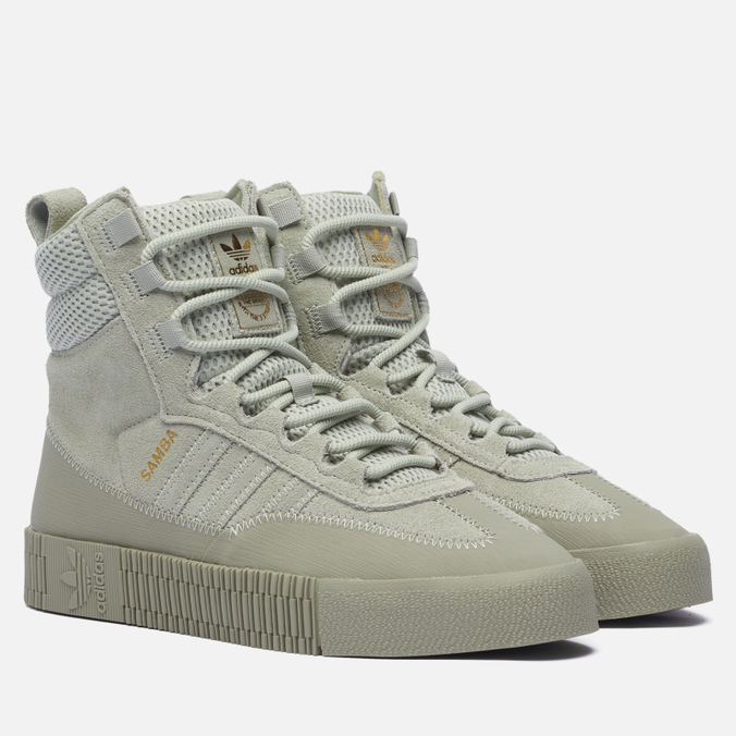 

Женские кроссовки adidas Originals Samba Boot оливковый, размер 38.5 EU, Samba Boot