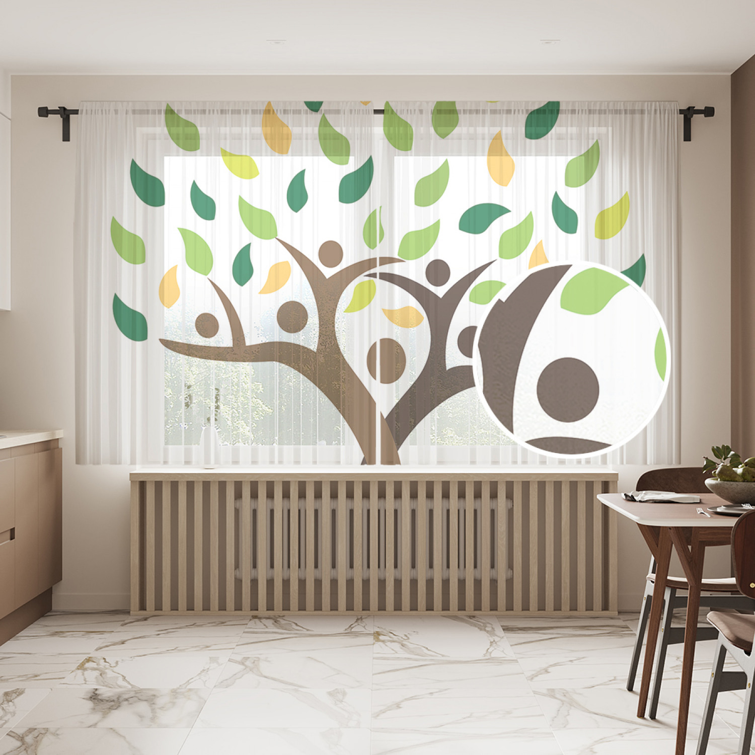 

Шторы и тюль tul_85084_145x180 Дерево семьи JoyArty, Дерево семьи
