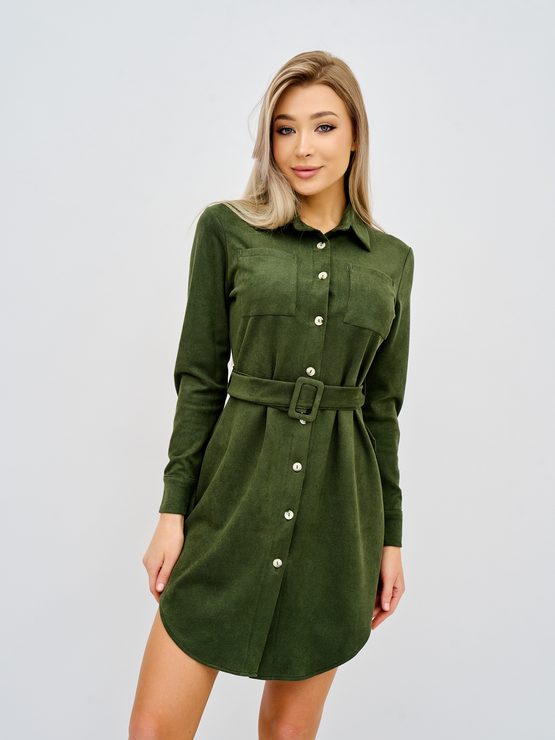 

Платье женское Olya Stoff OSVELVB78 хаки 42 RU, OSVELVB78