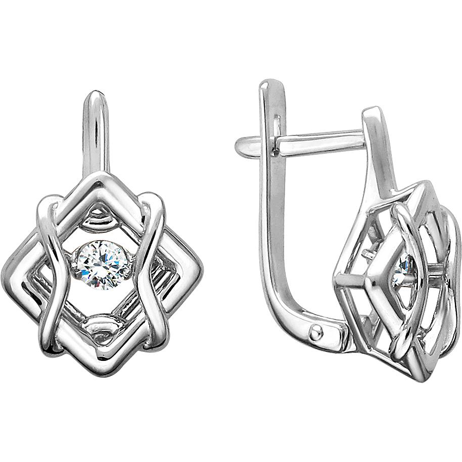 

Серьги женские из серебра Эстет 01С1512906, фианит, 01С1512906