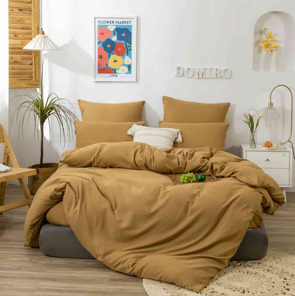 

Постельное белье DOMIRO Colors комплект 1,5 спальный на молнии подарочный набор, COL00417