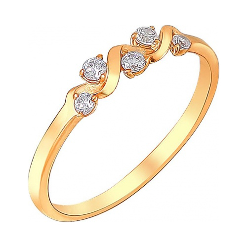 

Кольцо из серебра р.  Эстет 01К156083А, фианит, 01К156083А
