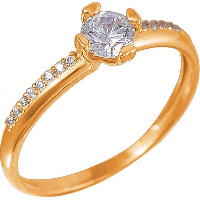

Кольцо из серебра р. , Эстет 01К155614А, фианит, 01К155614А