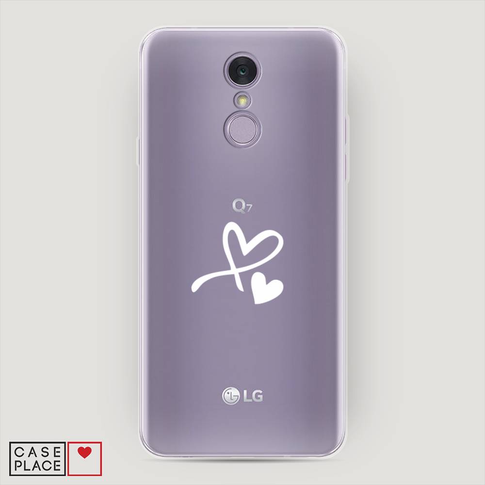 

Чехол Awog на LG Q7 (Plus, Alpha) "Сердечко минимализм", Белый, 83550-6