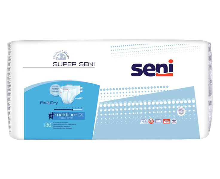 Купить Подгузники для взрослых Seni Super Medium №2, 30 шт, M (46-48)
