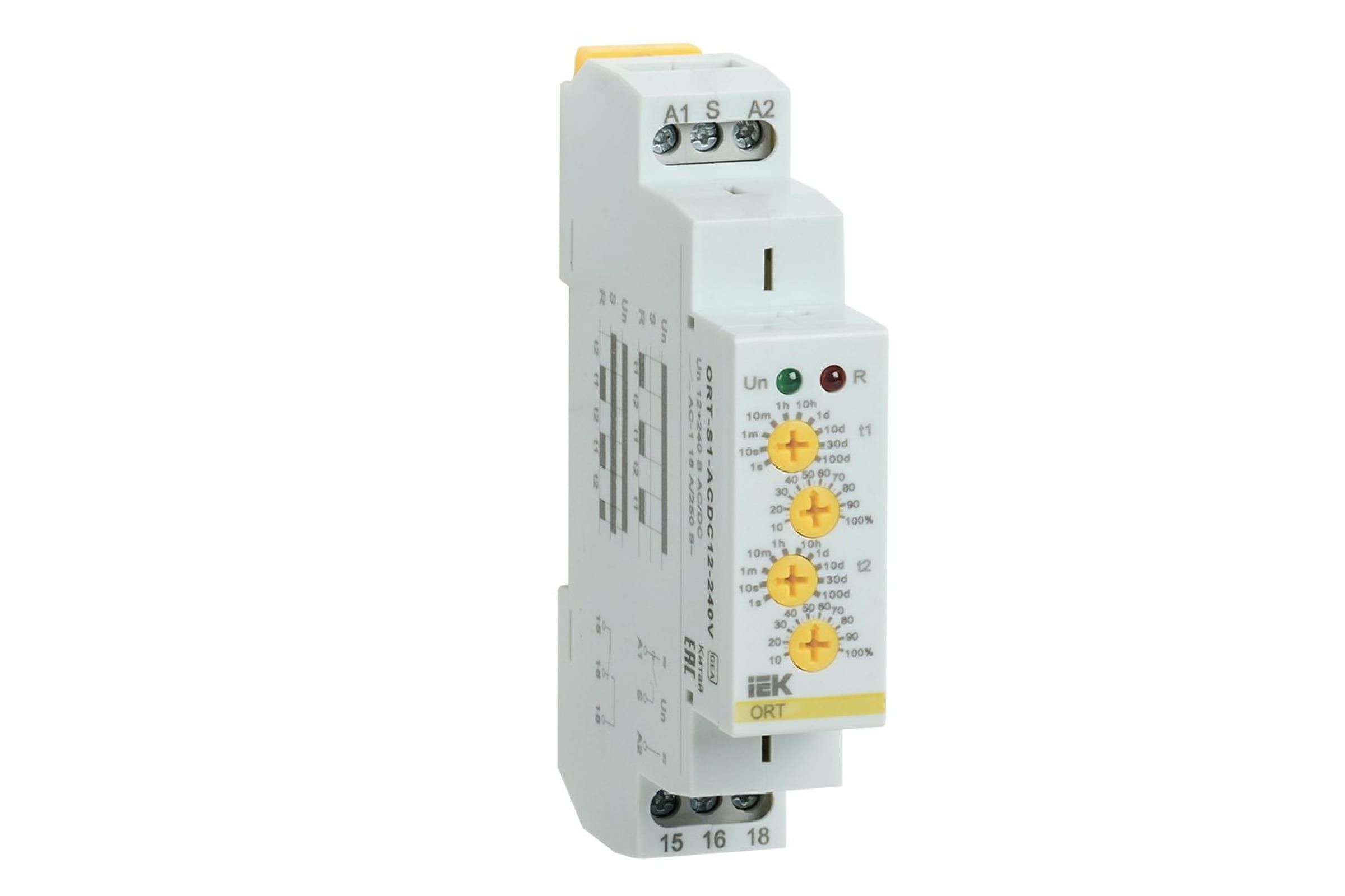 фото Реле циклическое ort 1 контакт 12-240 в ac/dc ort-s1-acdc12-240v iek