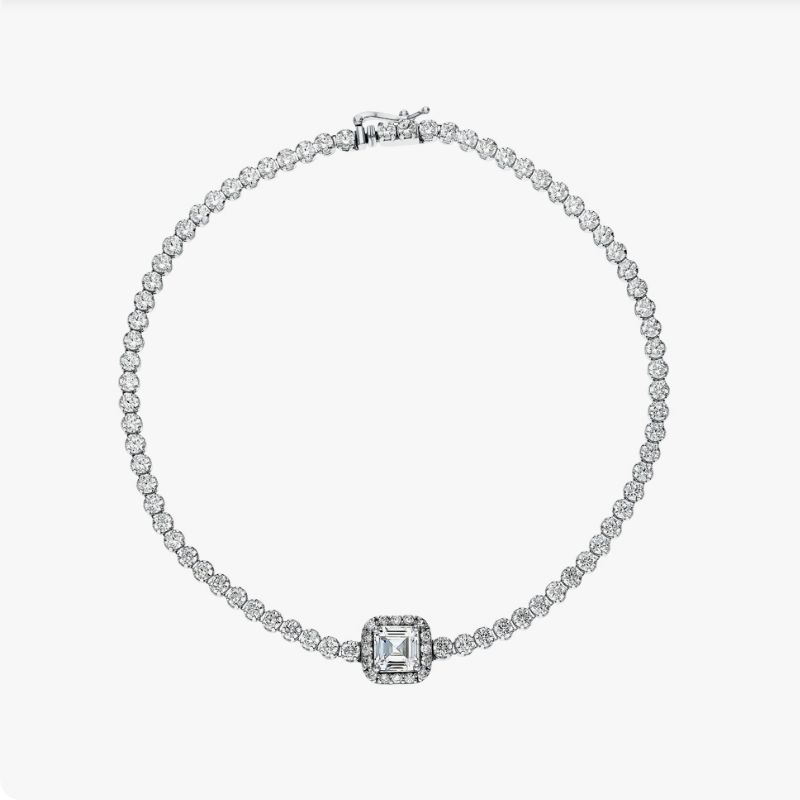 

Браслет из золота р. 19 Jewelry Hall 0606111, фианит, 0606111