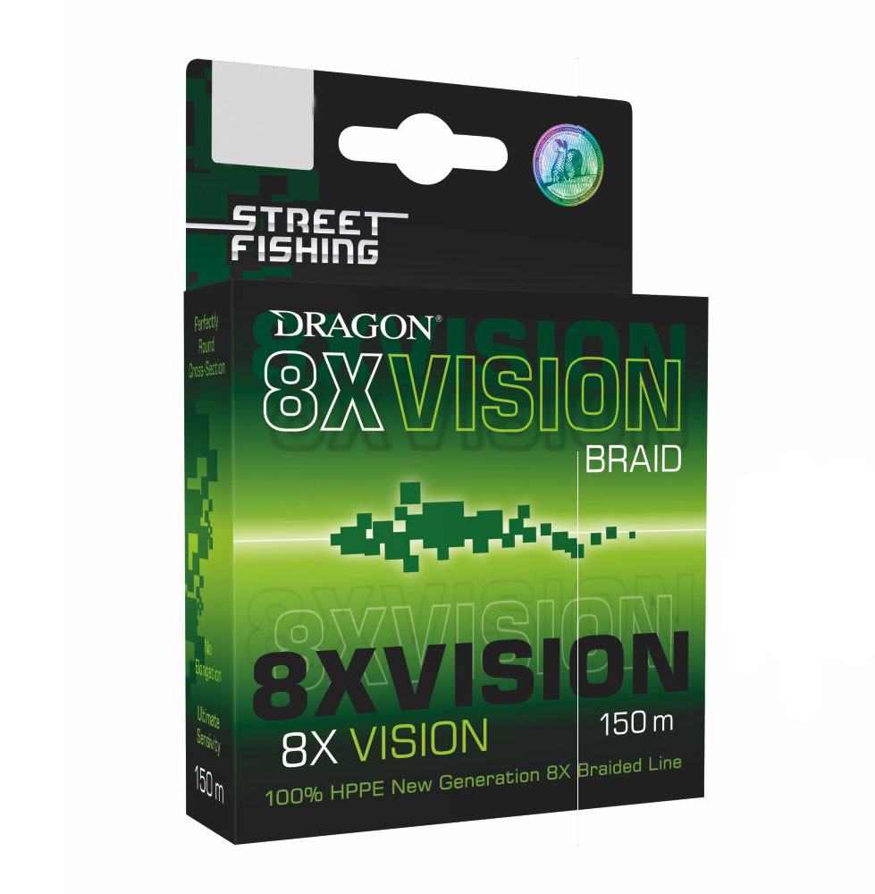 

Шнур Dragon Street Fishing 8X Vision (150m 0,10mm 8.25kg) 42-02