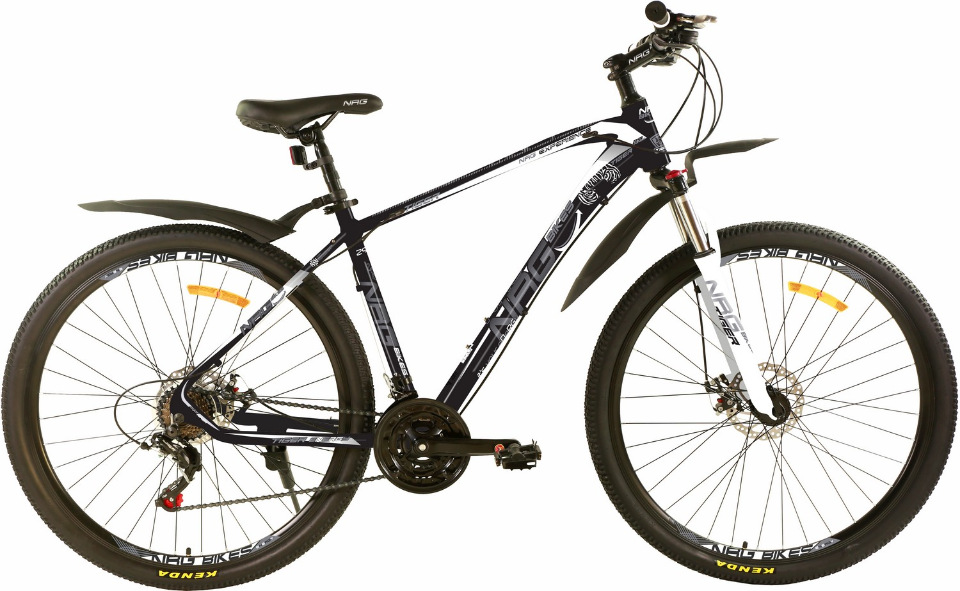 фото Горный велосипед nrg bikes tiger, 29", black-white-gray