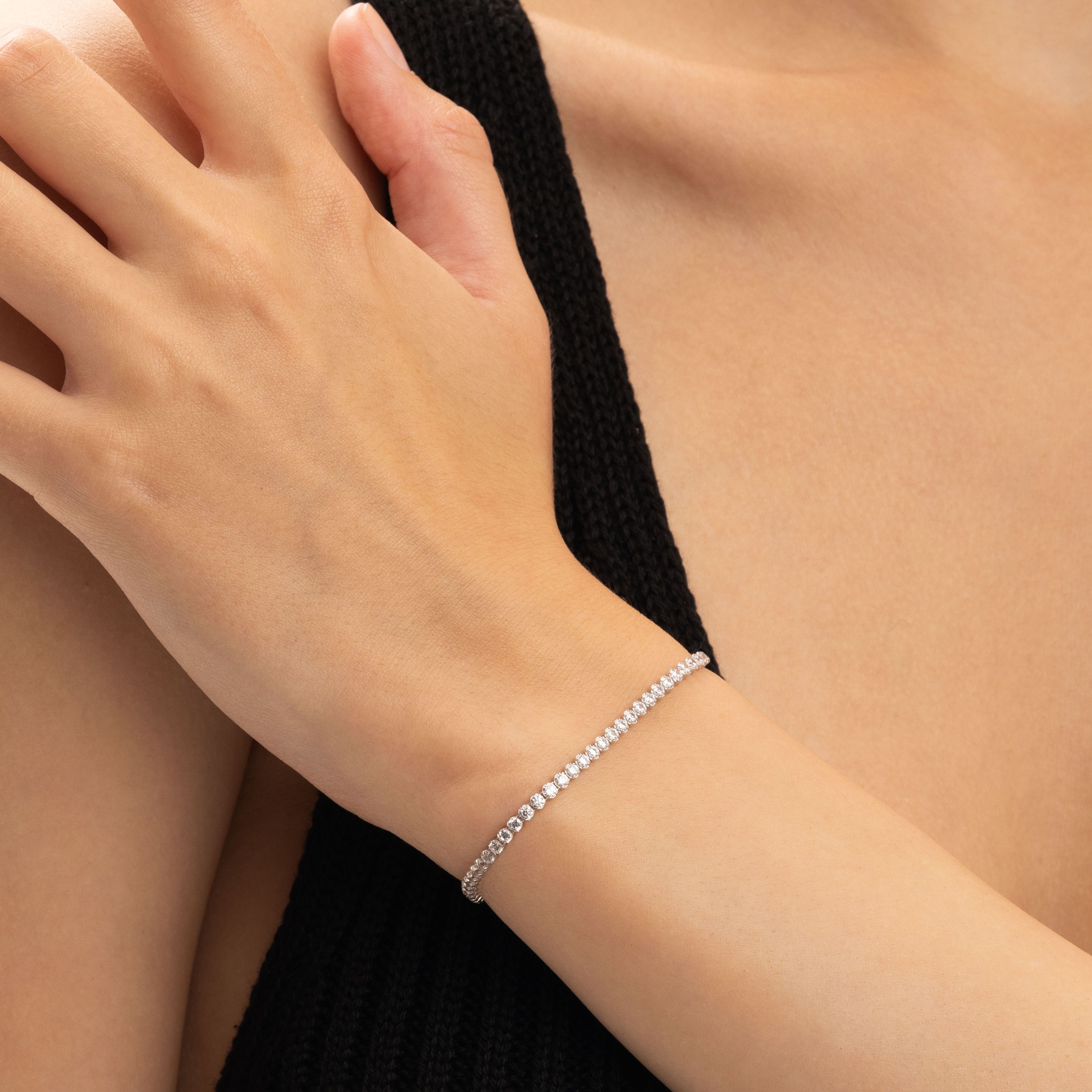 

Браслет из золота р.  Jewelry Hall 0606007, фианит, 0606007