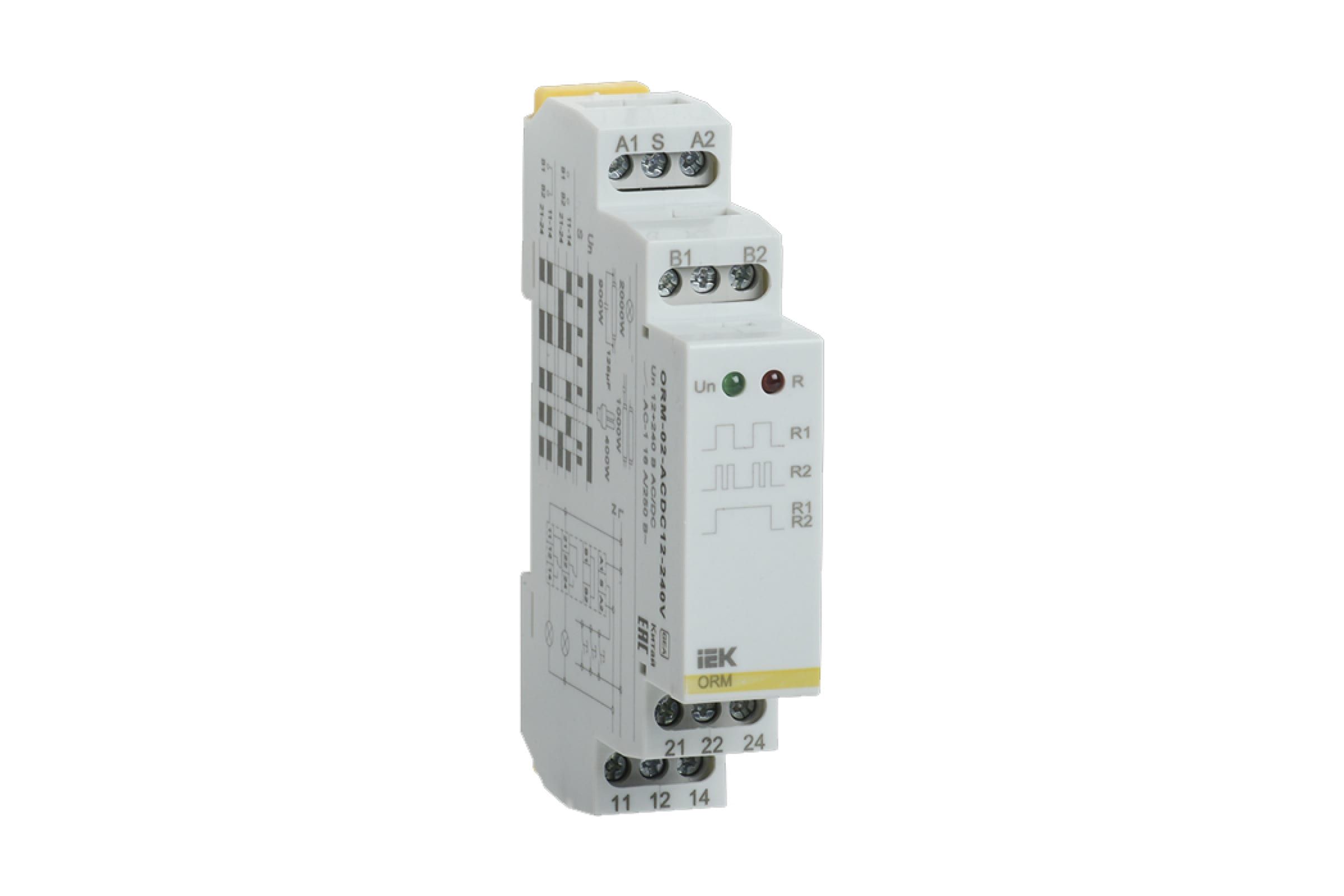 фото Реле импульсное orm 2 контакта 12-240 в ac/dc orm-02-acdc12-240v iek