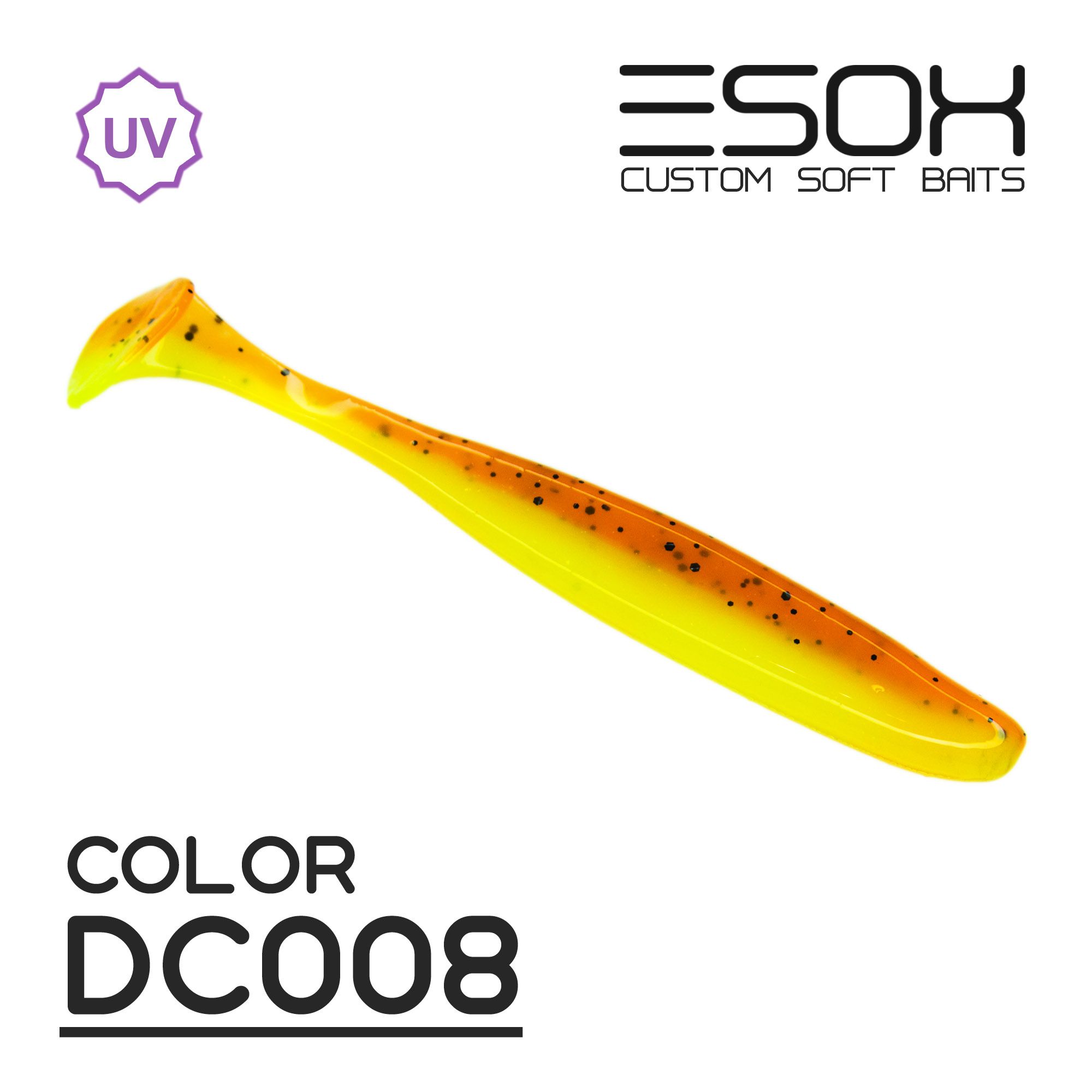 

Силиконовая приманка Esox Sheasy 112 мм цвет dc008 4 шт, Разноцветный, Sheasy